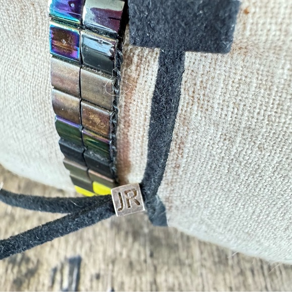 Julie Rofman Handwoven Glass Tile Beaded Bracelet - Picture 6 of 7